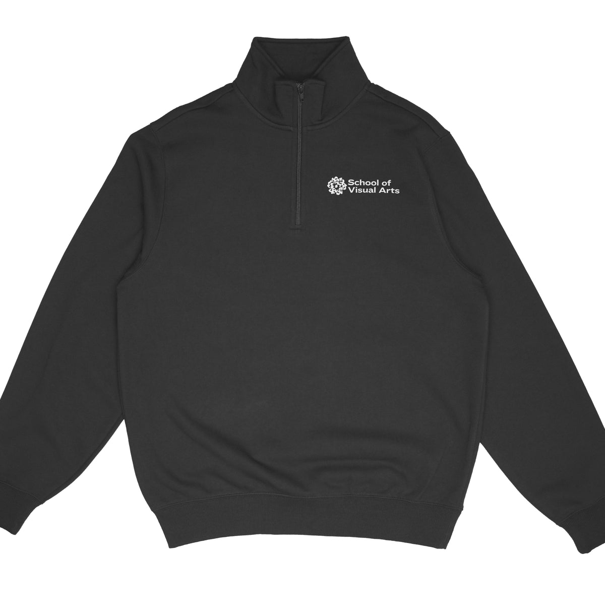 1/4 Zip Sweatshirt With Crest - Ridley College's Campus Store